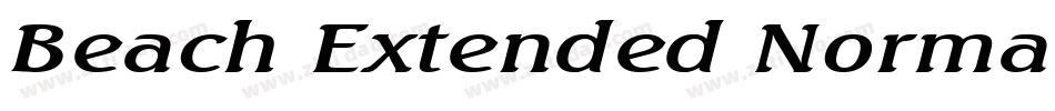 Beach Extended Normal字体转换